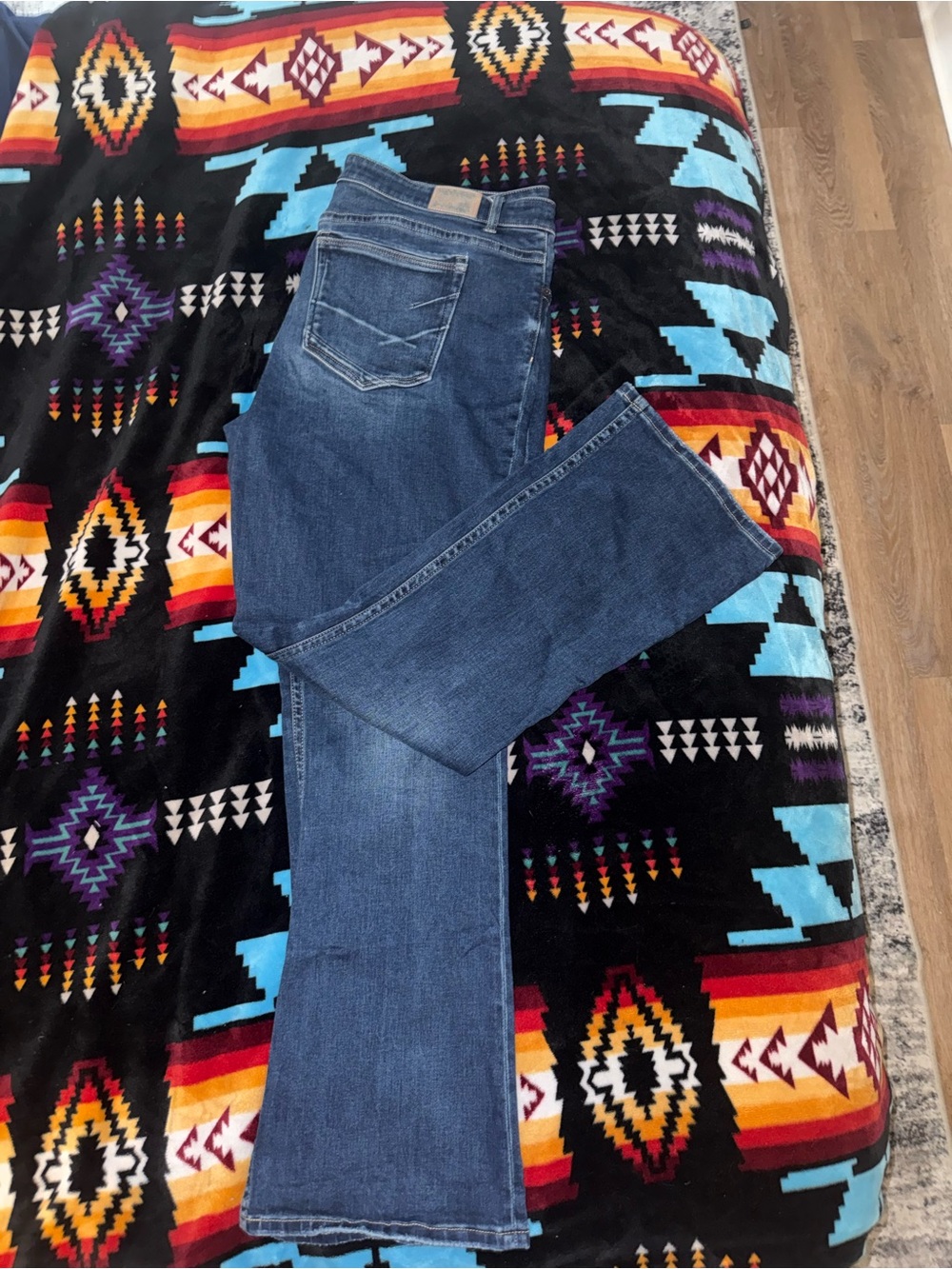 BKE Women's Dark Blue Boot-Cut Jeans